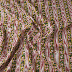 Green - sanganeri cotton fabric 42 - handcrafted