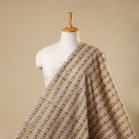 Green - sanganeri cotton fabric 42 - handcrafted