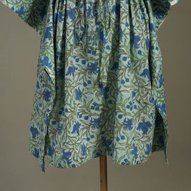 Green - sanganeri cotton kaftan (medium) 21 - handcrafted