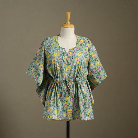 Sanganeri Block Print Cotton Kaftan (Short)