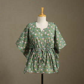Sanganeri Block Print Cotton Kaftan (Short)
