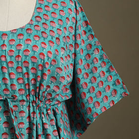 Sanganeri Block Print Cotton Kaftan (Short)