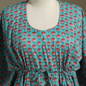 Sanganeri Block Print Cotton Kaftan (Short)
