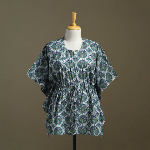 Sanganeri Block Print Cotton Kaftan (Short)