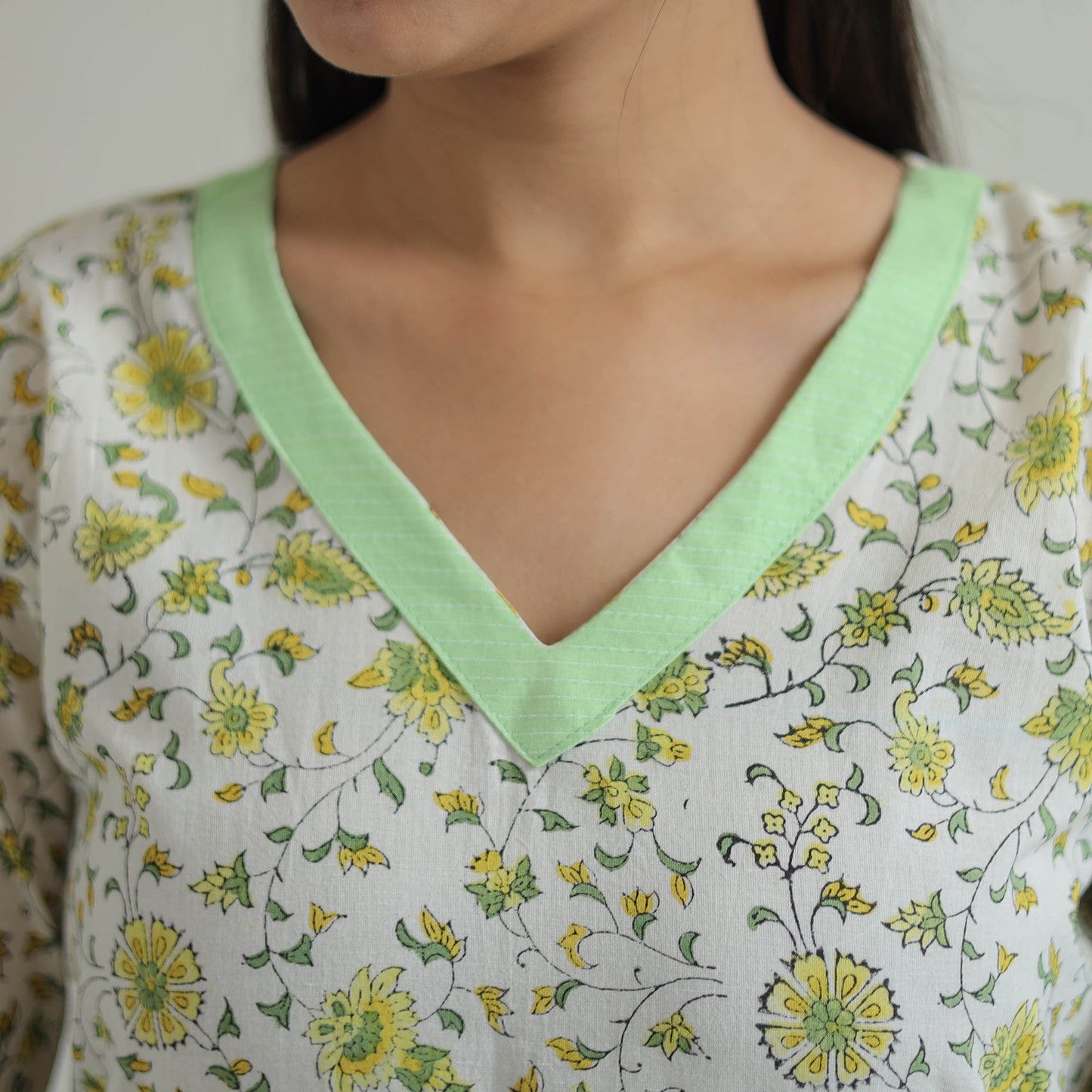 Green Sanganeri Block Print Suit Set Shop Now Online in India