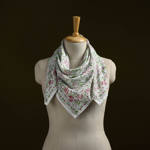 Sanganeri cotton scarf 18 - handcrafted