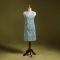 Green - sanganeri hand block print apron with pocket 37