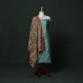 Sanganeri hand block print chanderi silk 2pc unstitched