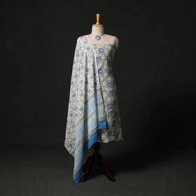 Sanganeri hand block print cotton 2pc unstitched dress