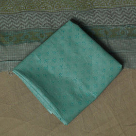 Sanganeri hand block print cotton 3pc unstitched dress