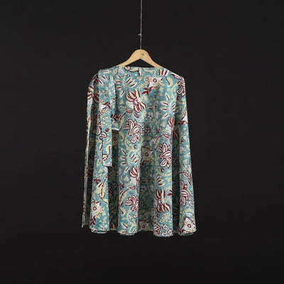 Sanganeri hand cotton wrap around skirt 66 - handcrafted