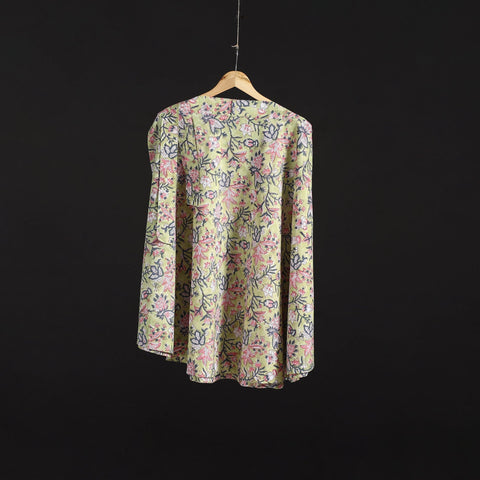 Sanganeri hand cotton wrap around skirt 76 - handcrafted