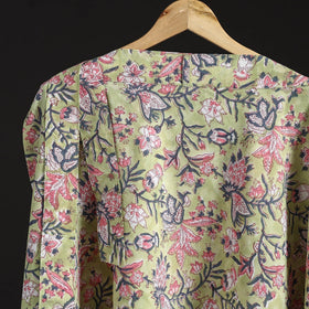 Sanganeri hand cotton wrap around skirt 76 - handcrafted