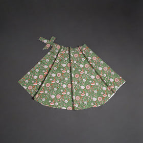 Sanganeri hand cotton wrap around skirt 83 - handcrafted