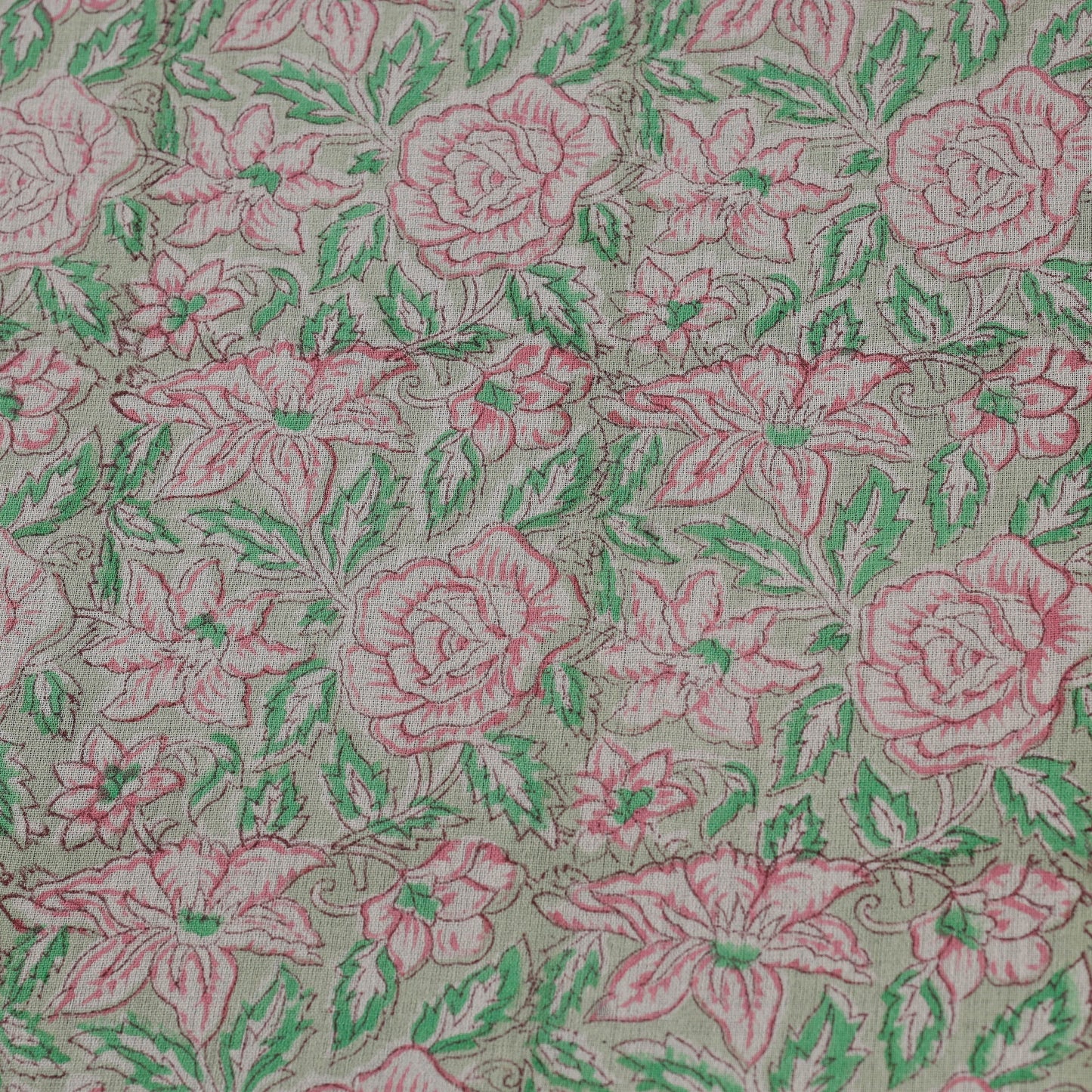 Sanganeri handloom pure wool fabric 04 - handcrafted