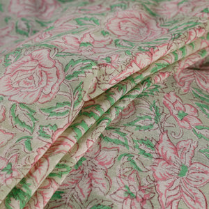 Sanganeri handloom pure wool fabric 04 - handcrafted