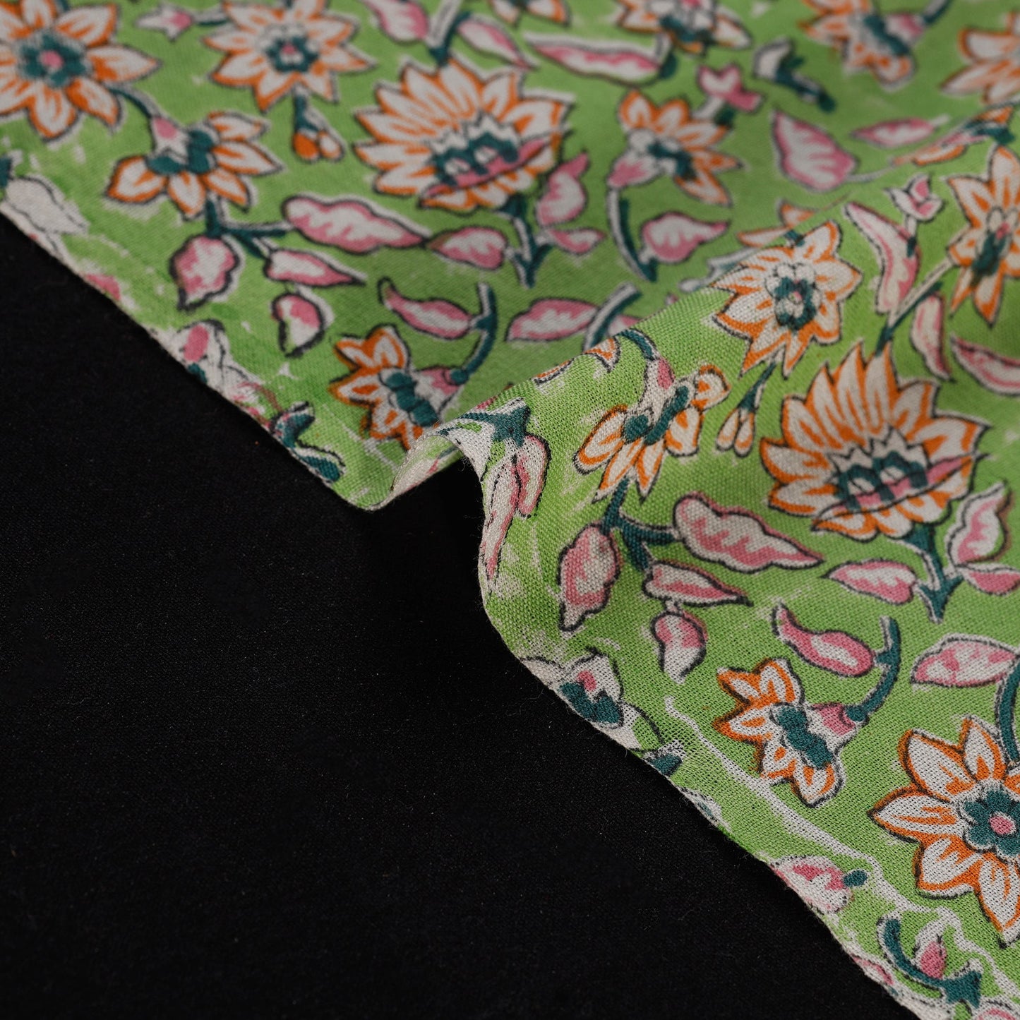 Sanganeri handloom pure wool fabric 05 - handcrafted