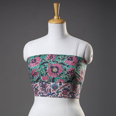 Buy Sanganeri Block Printed Cotton Blouse Piece 