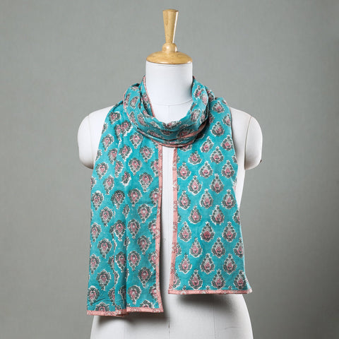 Buy Sanganeri Block Printed Cotton Stole Online at iTokri.com