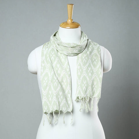  Sanganeri Block Printed Cotton Stole with Tassels 08 