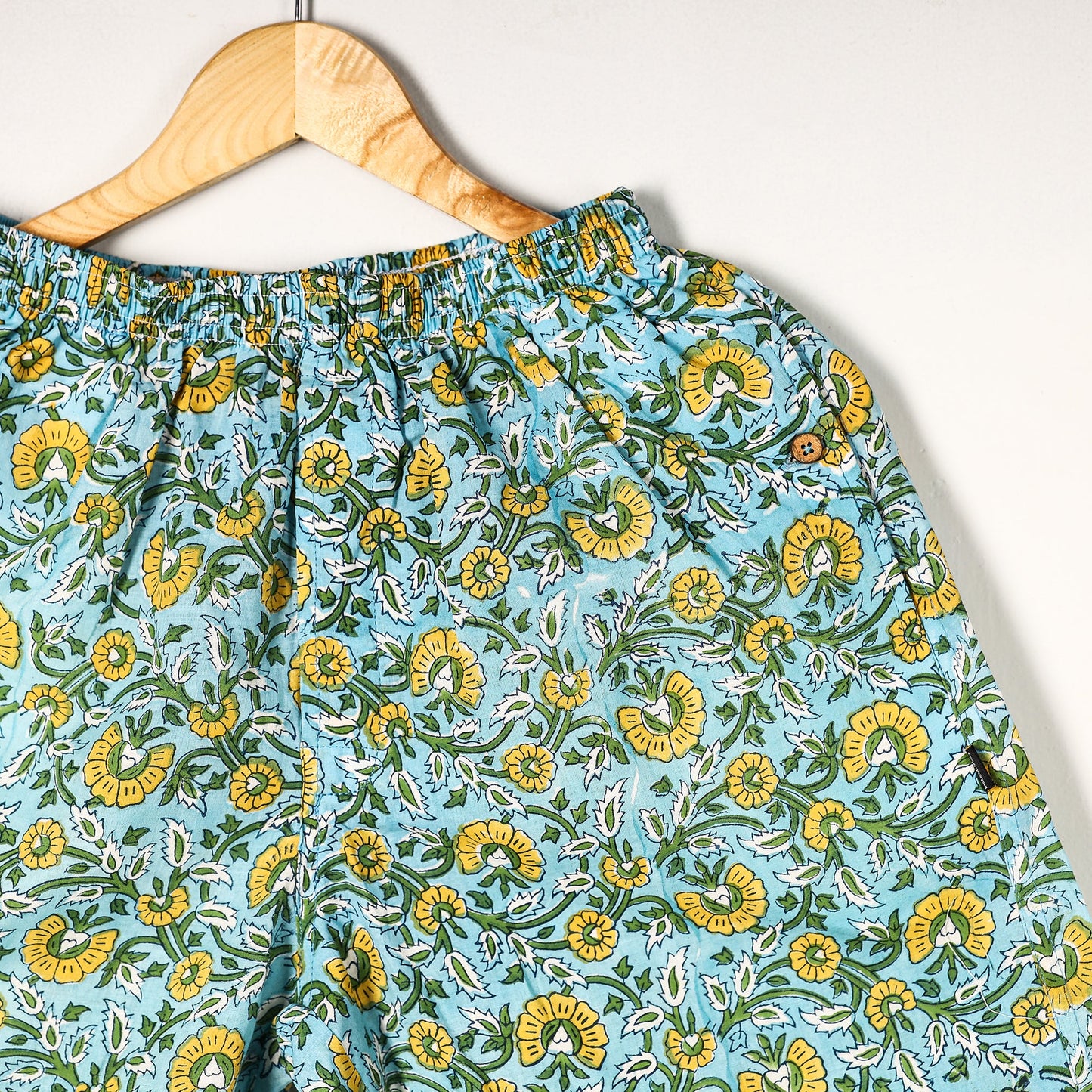  Sanganeri Block Printed Cotton Unisex Boxer/Shorts 