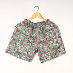 Buy Sanganeri Block Printed Cotton Unisex Boxer/Shorts Online at iTokri.com