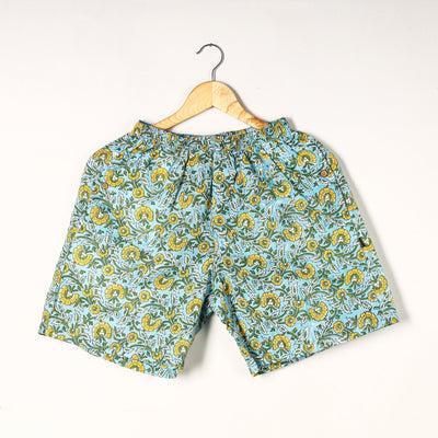  Sanganeri Block Printed Cotton Unisex Boxer/Shorts 