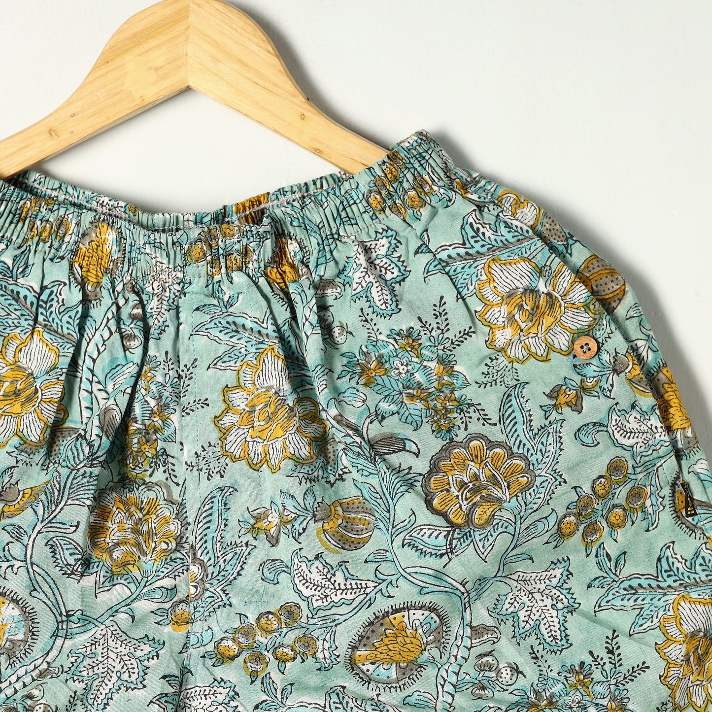  Sanganeri Block Printed Cotton Unisex Boxer/Shorts 