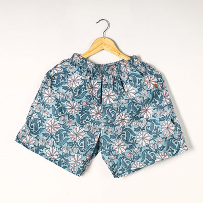  Sanganeri Block Printed Cotton Unisex Boxer/Shorts 