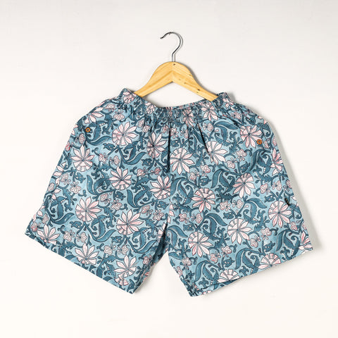  Sanganeri Block Printed Cotton Unisex Boxer/Shorts 