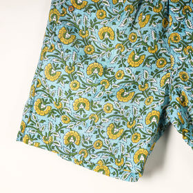  Sanganeri Block Printed Cotton Unisex Boxer/Shorts 