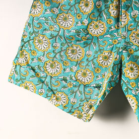  Sanganeri Block Printed Cotton Unisex Boxer/Shorts 