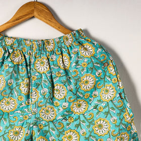  Sanganeri Block Printed Cotton Unisex Boxer/Shorts 
