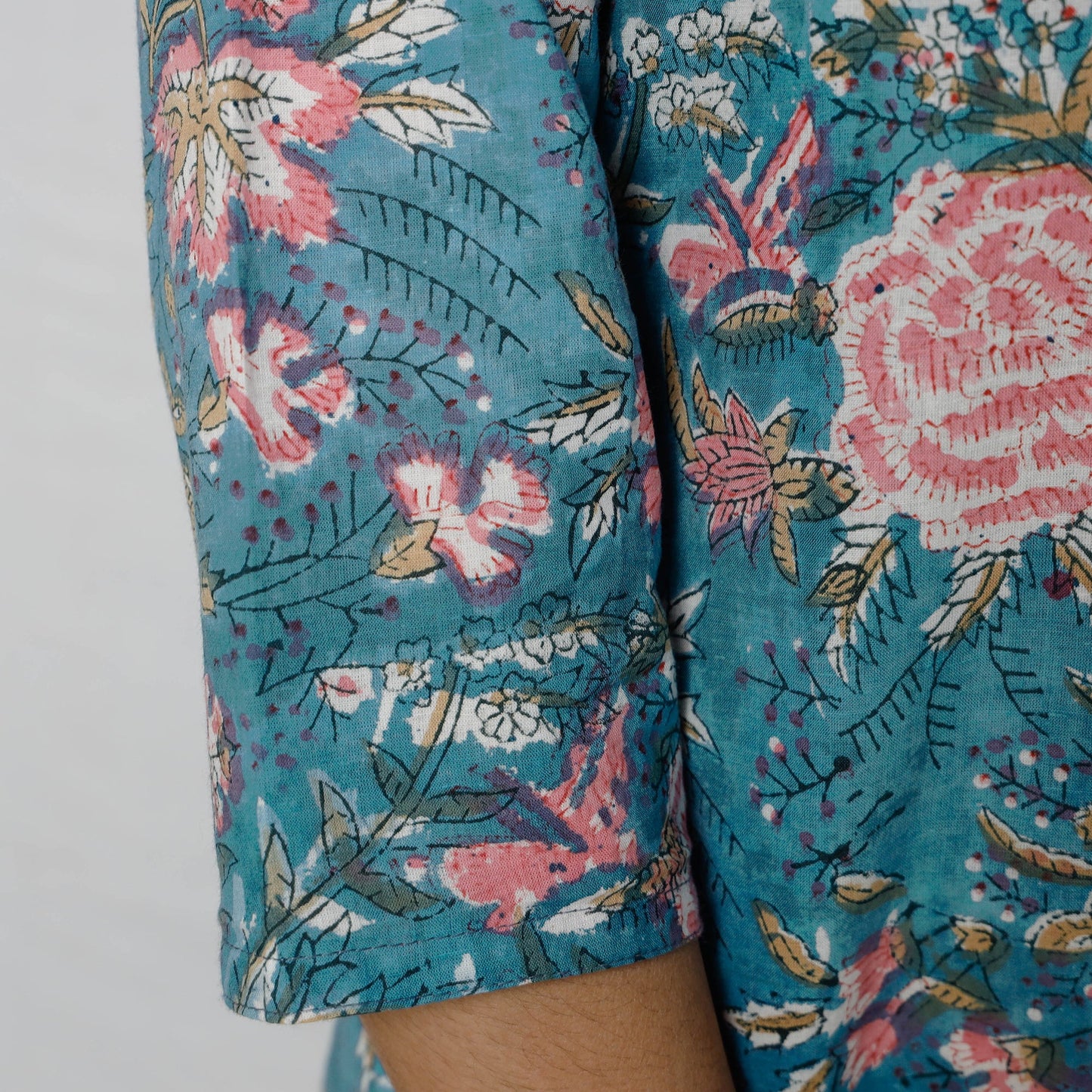 Buy Sanganeri Block Printing Cotton Long Kurta for Women