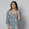 Buy Sanganeri Block Printing Cotton Long Kurta for Women