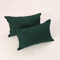 Green - set of 2 kantha stitch cotton pillow covers 27