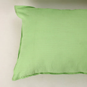 Green - set of 2 kantha stitch cotton pillow covers 28