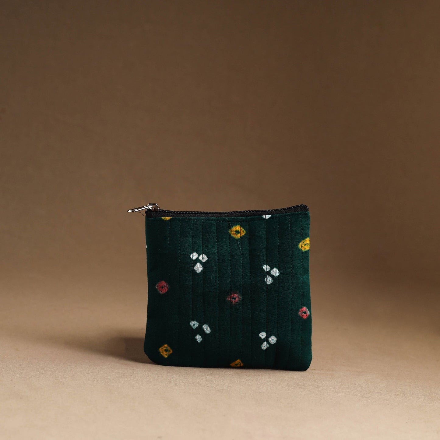 Green - set of 3 - handmade cotton utility pouches 11