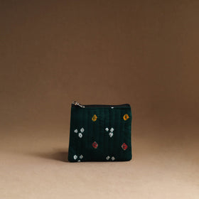 Green - set of 3 - handmade cotton utility pouches 11