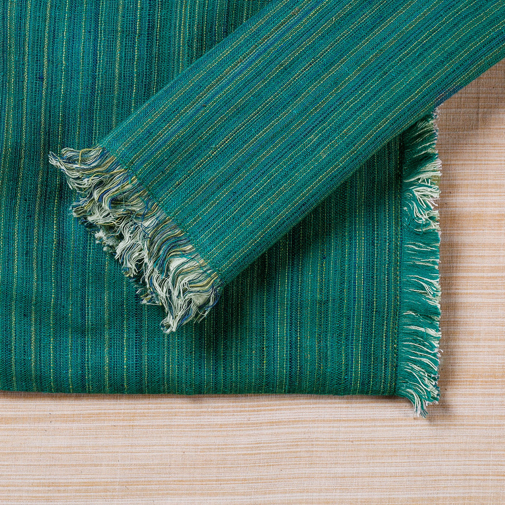  Green Handspun Handwoven Double Side Pure Cotton Table Napkins