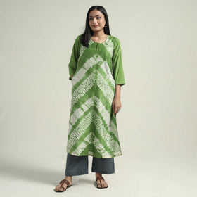Shibori Kurta with Palazzo & Dupatta Set
