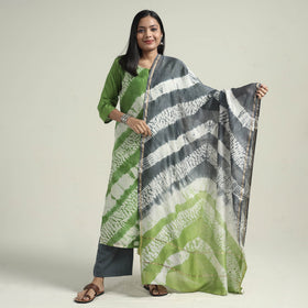 Shibori Kurta with Palazzo & Dupatta Set

