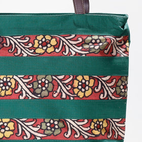 Green - Shoulder Bag - Handpainted Kalamkari Natural Dyed Cotton