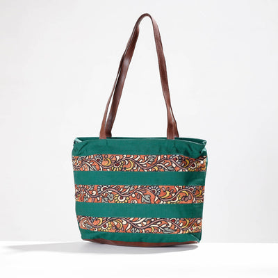 Multicolor - Shoulder Bag - Handpainted Kalamkari Natural Dyed Cotton