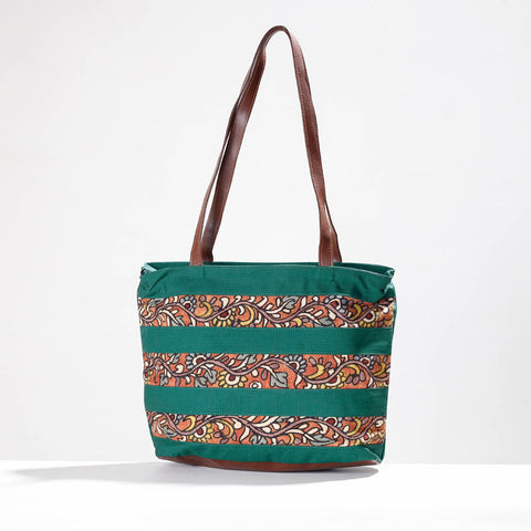 Multicolor - Shoulder Bag - Handpainted Kalamkari Natural Dyed Cotton