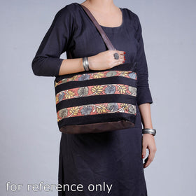 Green - Shoulder Bag - Handpainted Kalamkari Natural Dyed Cotton