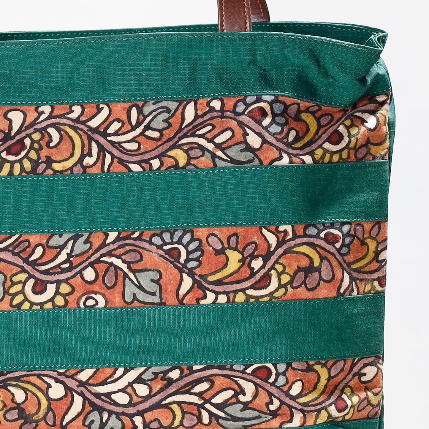 Multicolor - Shoulder Bag - Handpainted Kalamkari Natural Dyed Cotton