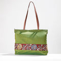  Shoulder Bag - Handpainted Kalamkari Natural Dyed Ghicha Silk 
