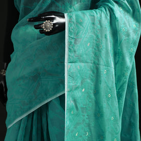 Silk cotton dhakai jamdani saree 18 - handcrafted