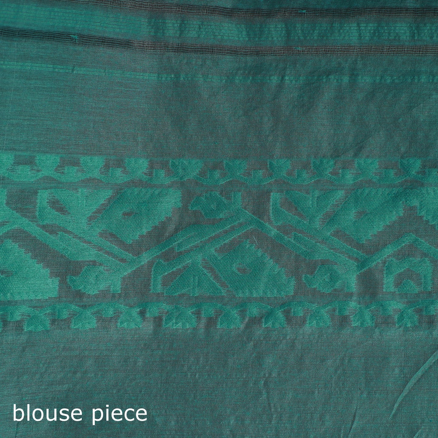 Silk cotton dhakai jamdani saree 18 - handcrafted
